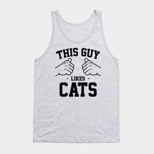 This guy likes cats Tank Top